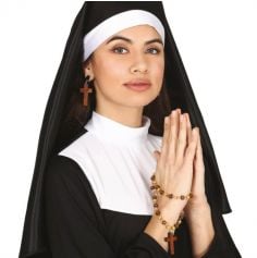 Un superbe kit composé de boucles d'oreilles et de chapelet pour prier en paix | jourdefete.com