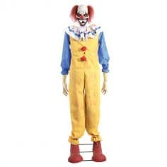 Un effrayant clown animé sur pied pour votre soirée d'Halloween | jourdefete.com