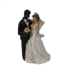 Figurine pour mariage - Couple de mariés mixte | jourdefete.com