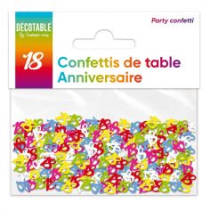 confettis de table multicolore 18 ans | jourdefete.com
