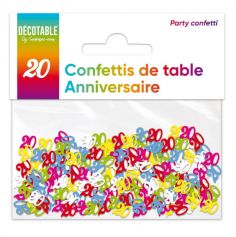 Confettis de table en Papier Multicolore - Âge au choix