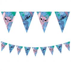Une guirlande bleue avec Stitch et Angel pour l'anniversaire de votre enfant | jourdefete.com