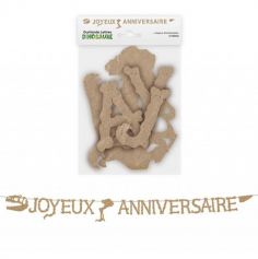 Une guirlande idéale pour souhaiter un joyeux anniversaire à un enfant fan des dinosaures | jourdefete.com