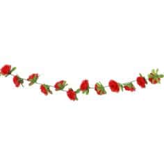 Guirlande de petites roses - 220 cm - Collection Parenthèse Élégante - Couleur au choix