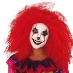 perruque-rouge-clown-halloween-carnaval|jourdefete.com