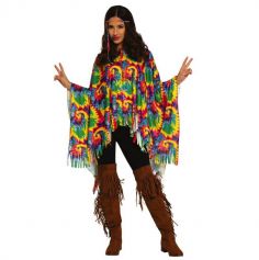 poncho hippie avec bandeau pour femme | jourdefete.com
