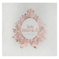 serviette-just-married-rose-gold|jourdefete.com