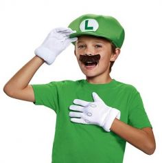 Une casquette, une moustache et une paire de gants pour votre enfant puisse incarner le célèbre Luigi | jourdefete.com