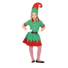 Un déguisement de lutine de Noël pour fille à porter le soir du réveillon | jourdefete.com