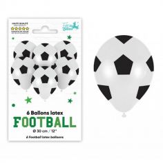 Un lot de 6 ballons pour un anniversaire pour enfant sur le football | jourdefete.com