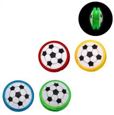 Un superbe yoyo lumineux à motifs de ballon de football pour une kermesse ou un anniversaire | jourdefete.com