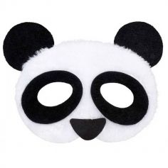 Demi-Masque de Panda en Peluche Adulte