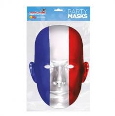 Masque en carton du drapeau Français
