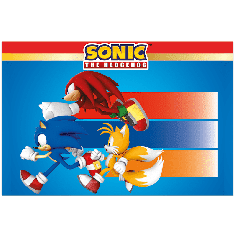 Une belle nappe avec Sonic, Knuckles et Tails pour l'anniversaire de votre enfant | jourdefete.com