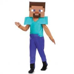 Un superbe déguisement de Steve du jeu vidéo Minecraft pour votre enfant | jourdefete.com