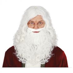 Une perruque et une barbe pour célébrer Noël en se déguisant en Père Noël | jourdefete.com