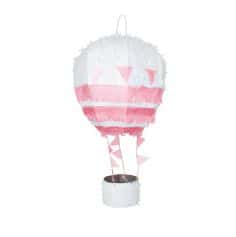 pinata montgolfiere couleur rose | jourdefete.com