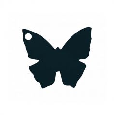 10 étiquettes papillons - Noir | jourdefete.com