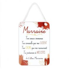 Plaque affective - Marraine - Collection Famille d'Amour | jourdefete.com
