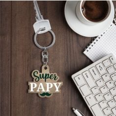 Porte-clé affectif - Super Papy - Collection Mon Papy