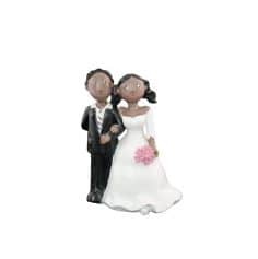 Figurine pour mariage - 10 x 6 x 15 cm - Couple de mariés | jourdefete.com
