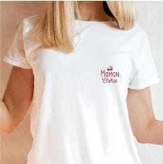 T-Shirt Affectif - Maman Chérie - Collection Famille d'Amour - Taille au choix