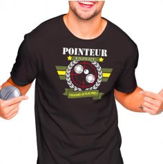 t-shirt homme pointeur expert pétanque taille au choix | jourdefete.com