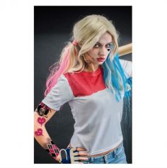 Tatouez vos bras, votre cou et votre visage afin de ressembler à Harley Quinn | jourdefete.com