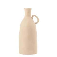 Craquez pour ce vase en grès de couleur blanc crème pour votre événement | jourdefete.com