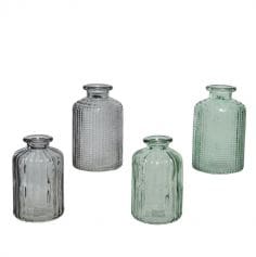 Vase bouteille en verre - 10 cm - Modèle au choix | jourdefete.com