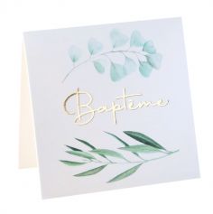 Placez donc ces marque-places dorés et verts lors du baptême de votre enfant | jourdefete.com