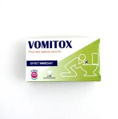 Boite de Médicaments Bonbons Humoristiques " Vomitox"