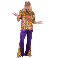 Déguisement de Hippie Coloré pour Homme - Taille au Choix