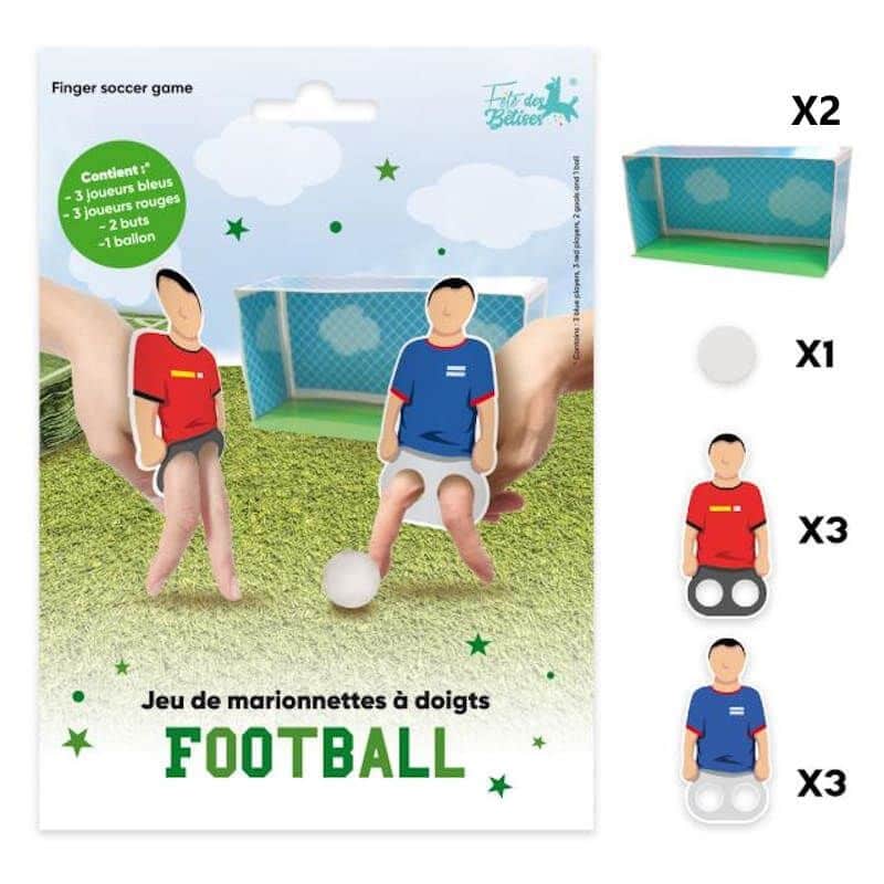 Mini jeu de football de table pour enfants, 2 ballons de football