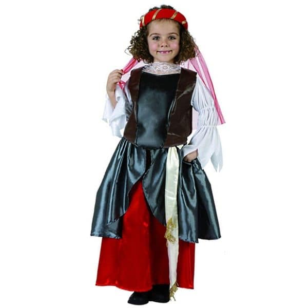 Robe Médiévale Renaissance Enfant Fille Déguisement Carnaval Fête Cosplay  Costum