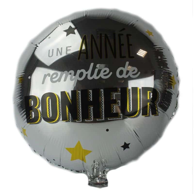 Ballon Joyeux Anniversaire Confettis 45CM Vendu Gonfle