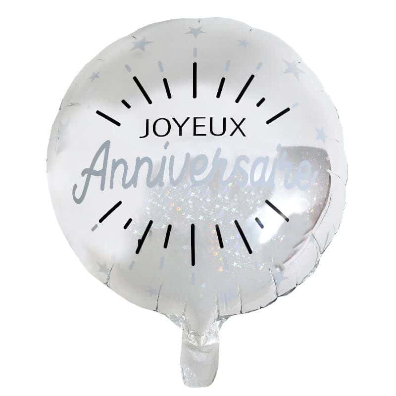 Guirlande Ballons Or métallisé Happy Birthday