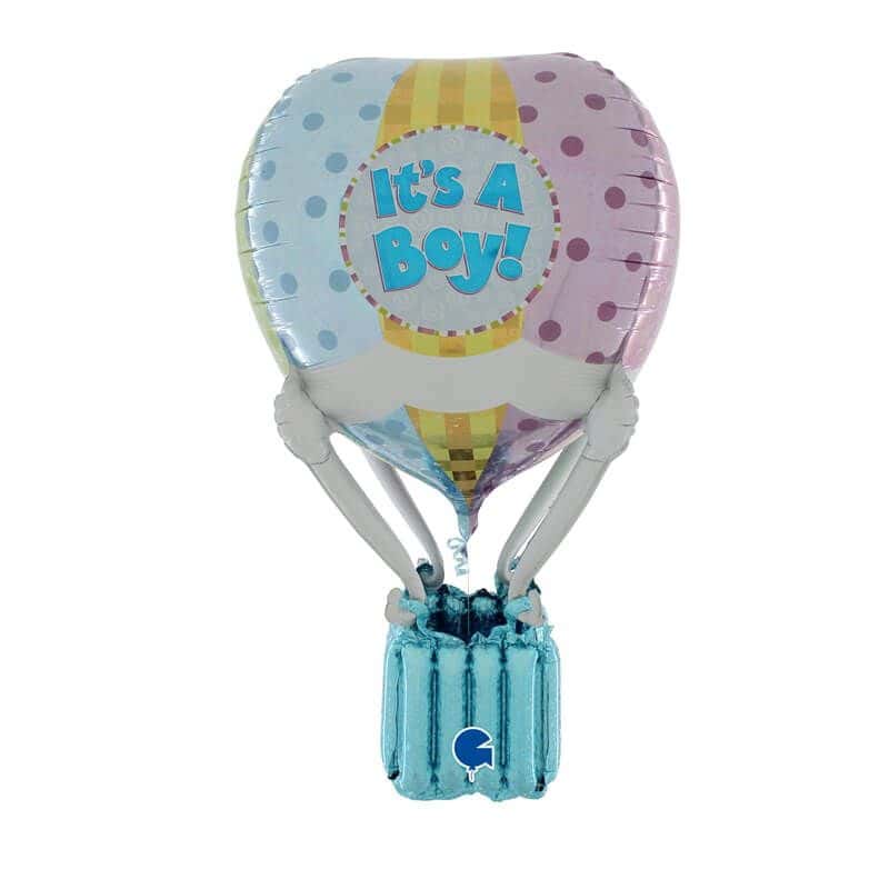 Ballon hélium montgolfière : déco anniversaire et baby shower