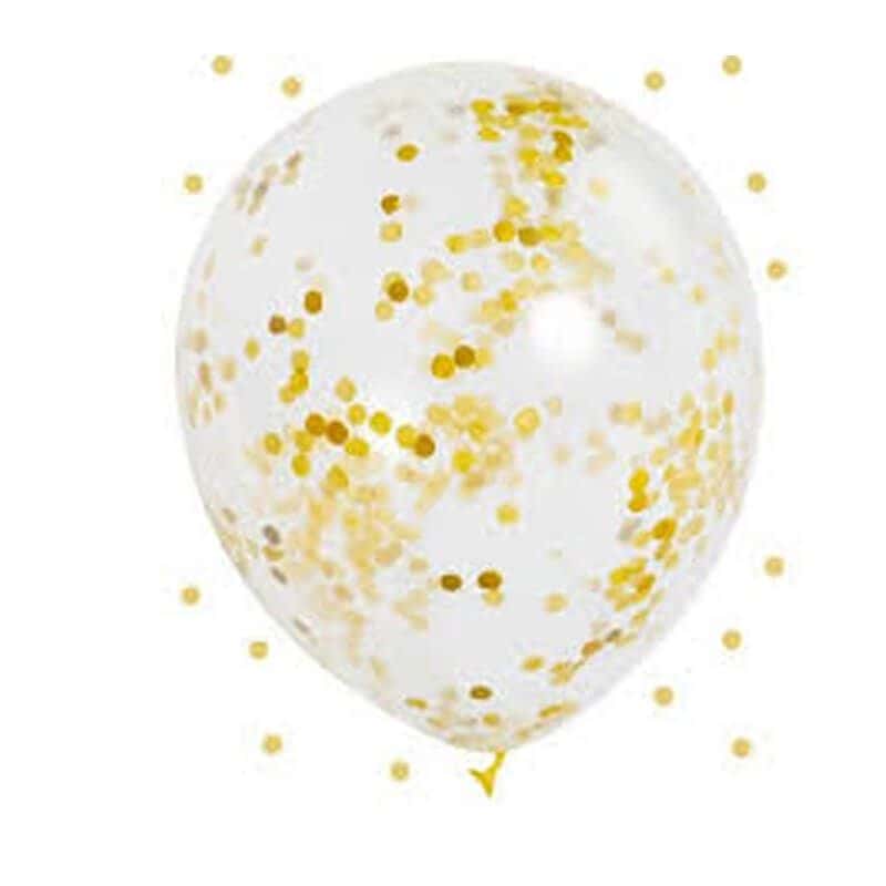 Ballons Dorés Avec Confetti Holiday Sale Et Party Decoration