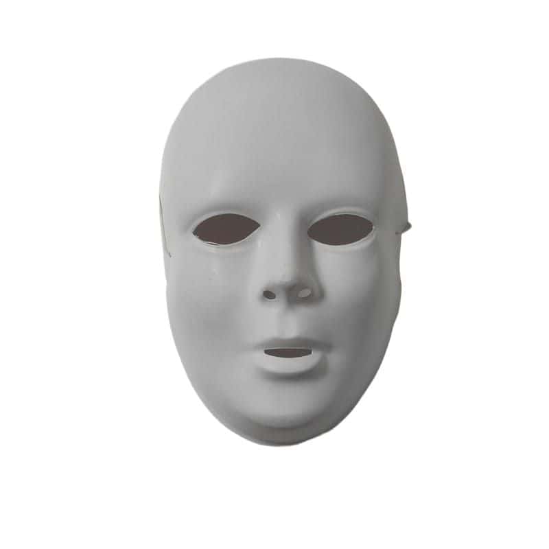 Masque plastique blanc femme (lèvres rouges) - Masques - Décoration-Fête