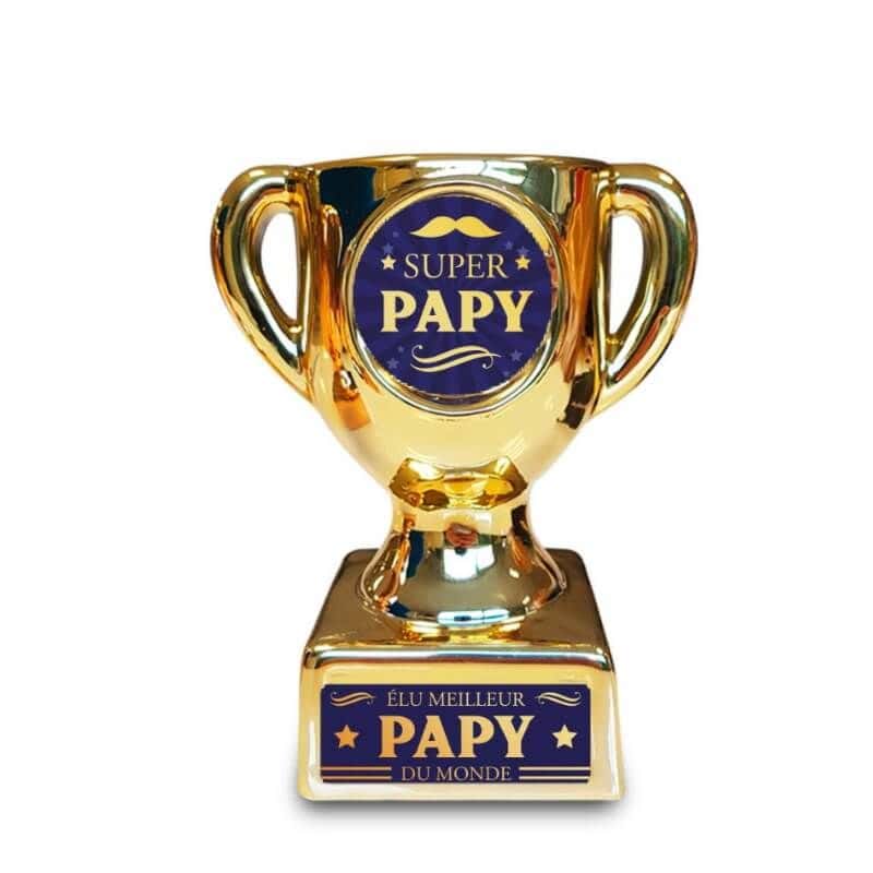 Cadeau Trophée Doré - Super Papy - Jour de Fête - Fêtes des papis et mamies  - Événements