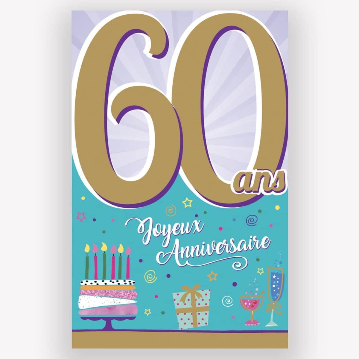 Carte anniversaire 60ans