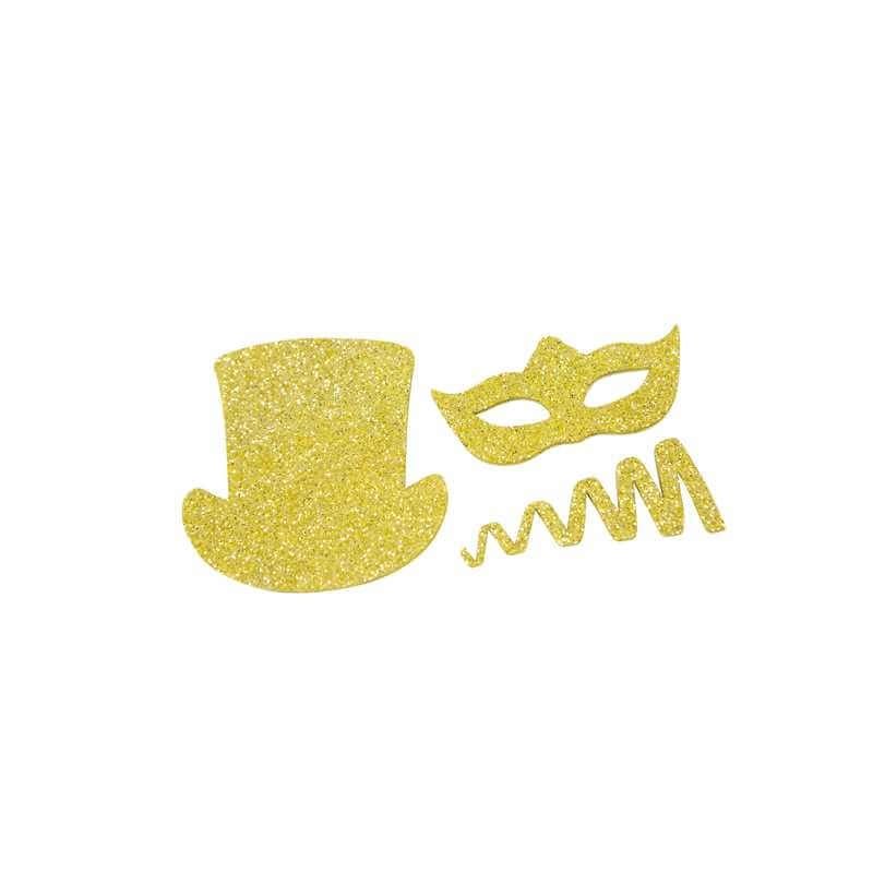 Chapeau pailleté doré pour fête