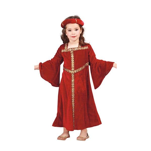 Acheter Déguisement Robe de reine Médiévale rouge 7/8 ans par