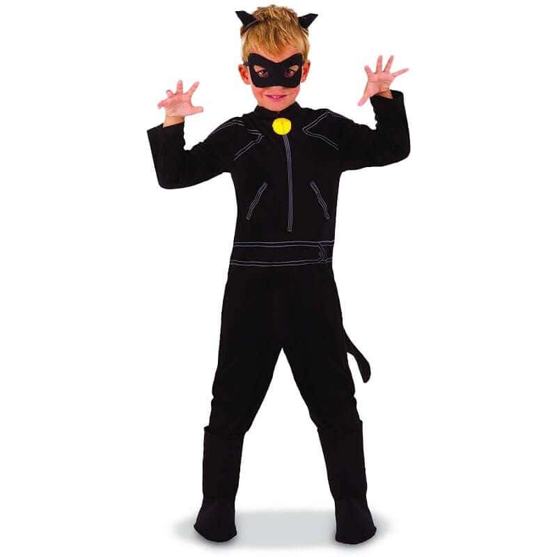 Costume de chat noir pour enfants, tenue de chat noir adulte