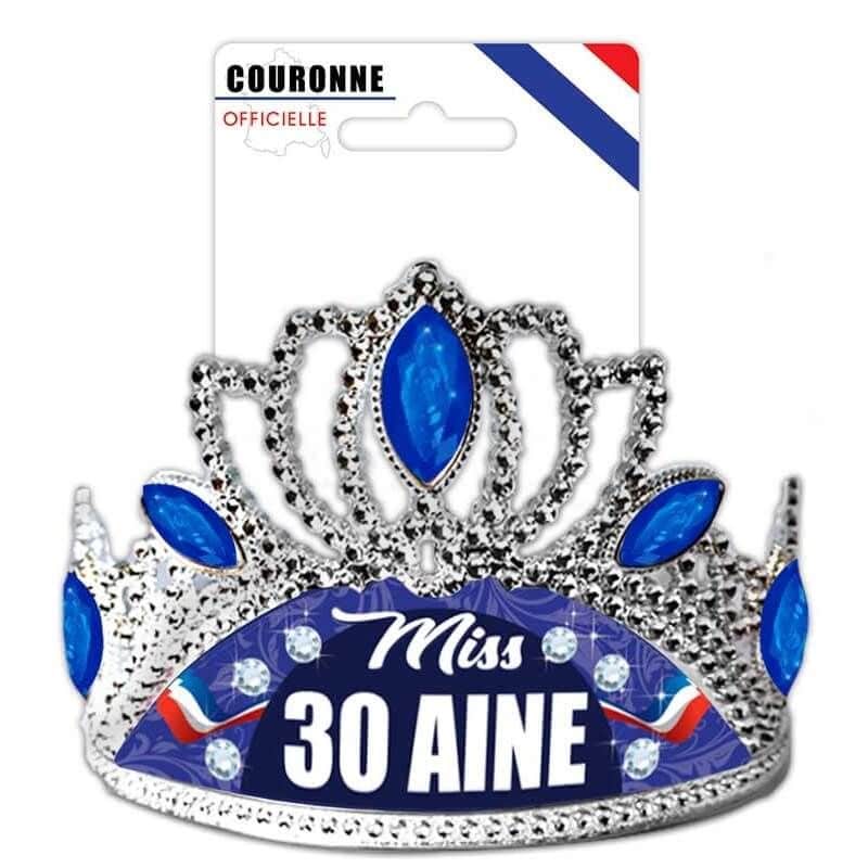 Heldig Couronne Anniversaire 30 Ans Tiare Diadème Princess with Peigne  Rhinestone Crystal (Rose Gold) 