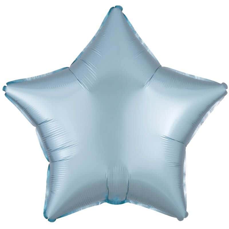 Ballon étoile argentée hélium 43 cm pour déco de fête