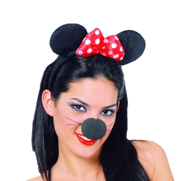 Minnie Mouse Oreilles Noir Bandeau Fête Enterrement Accessoires