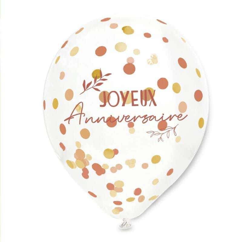 Acheter Anniversaire coloré Latex confettis ballon 1er anniversaire bébé  garçon fille enfant joyeux anniversaire ballon