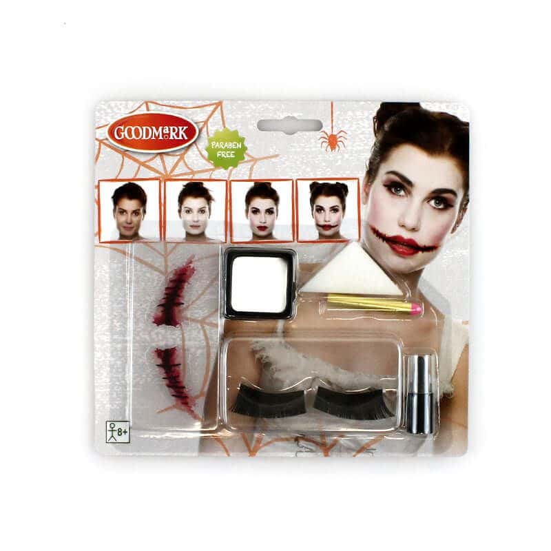 Kit maquillage zombie adulte femme Halloween – Déguisements